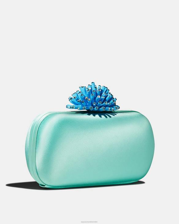 Aquazzura Anemone Clutch BLUE 8TLF360