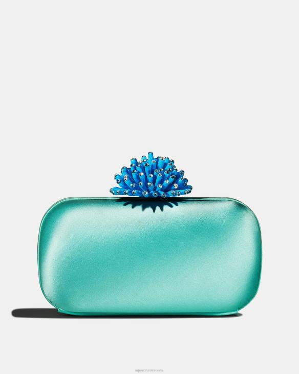 Aquazzura Anemone Clutch BLUE 8TLF360