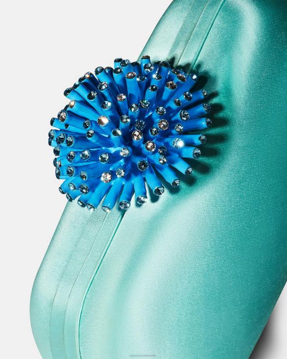 Aquazzura Anemone Clutch BLUE 8TLF360