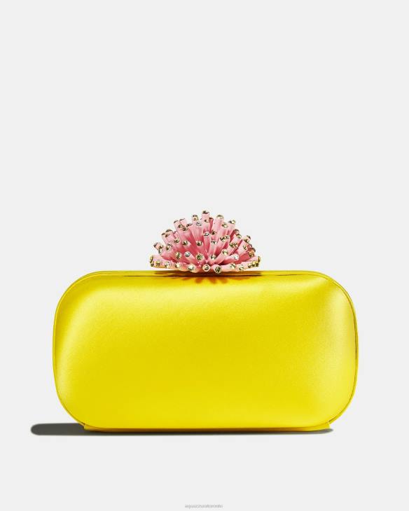 Aquazzura Anemone Clutch YELLOW 8TLF357