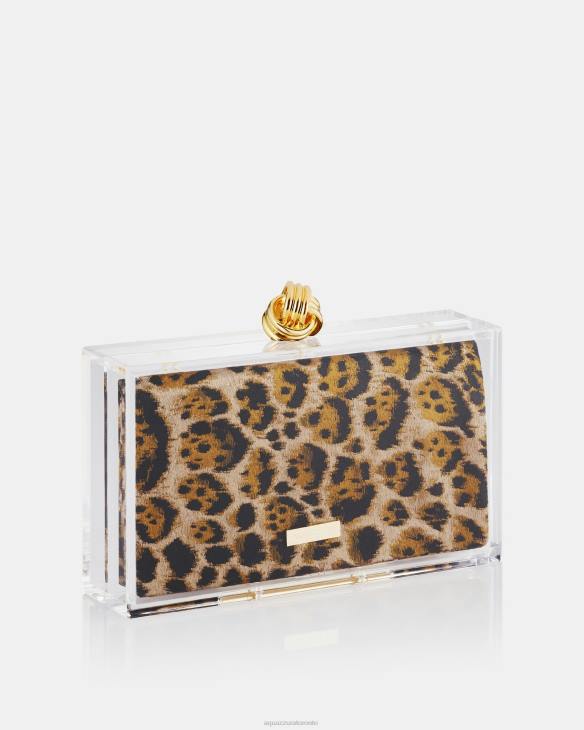 Aquazzura Darling Clutch LEOPARD 8TLF390