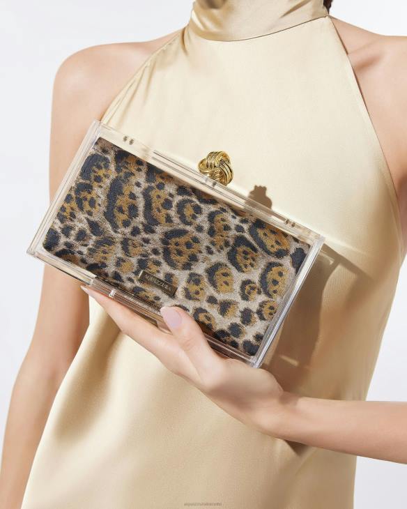 Aquazzura Darling Clutch LEOPARD 8TLF390