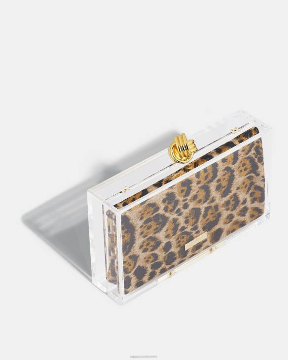 Aquazzura Darling Clutch LEOPARD 8TLF390