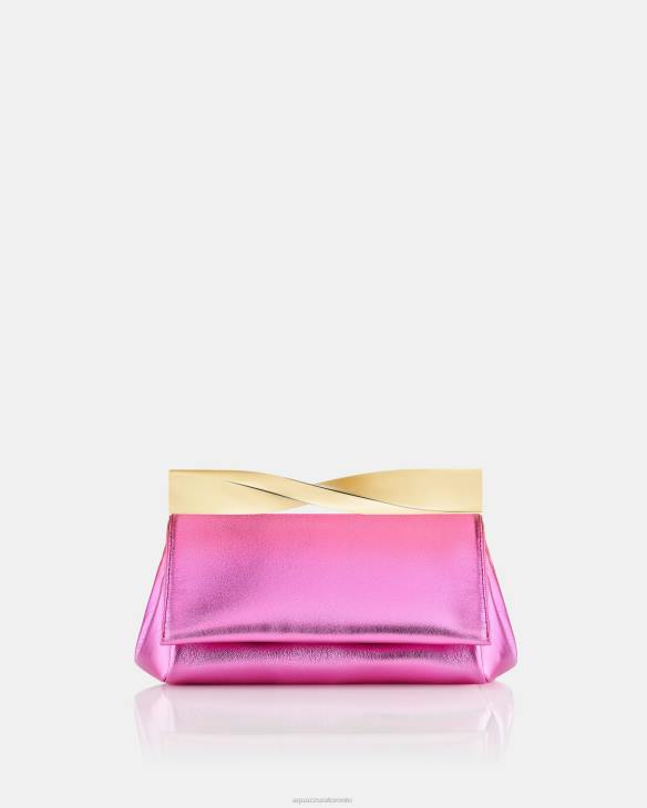 Aquazzura Mini Twist Clutch FUCHSIA 8TLF320