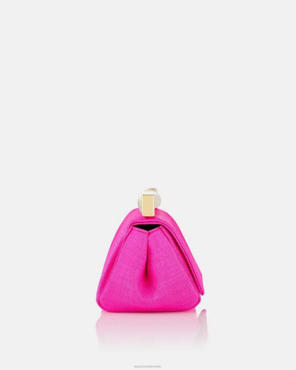 Aquazzura Mini Twist Clutch Fuchsia 8TLF396