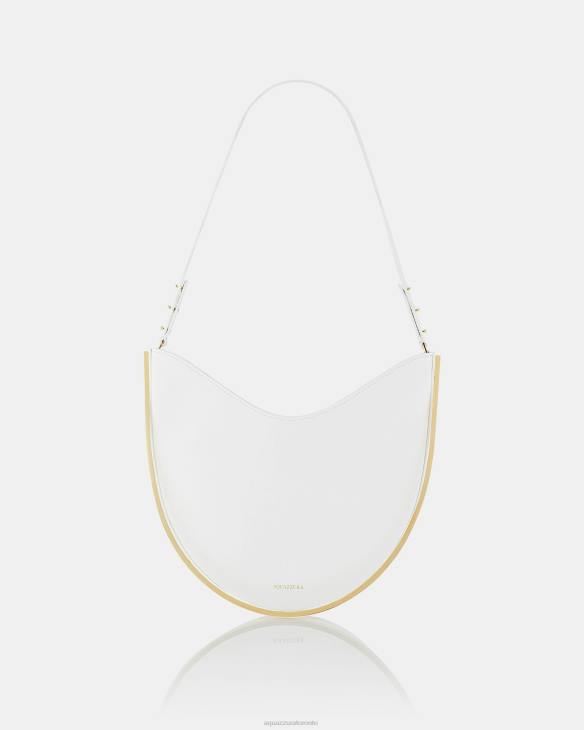 Aquazzura Purist Hobo WHITE 8TLF368