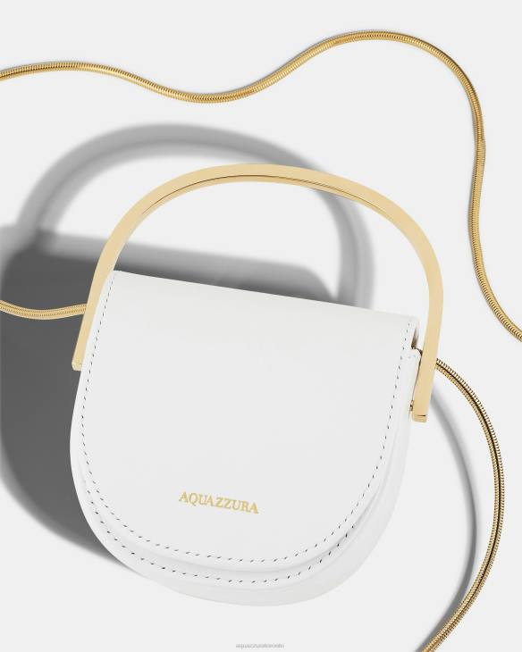 Aquazzura Purist Micro Handbag WHITE 8TLF409