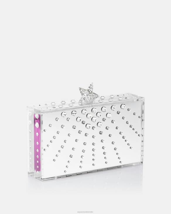 Aquazzura Starlight Clutch SILVER 8TLF339