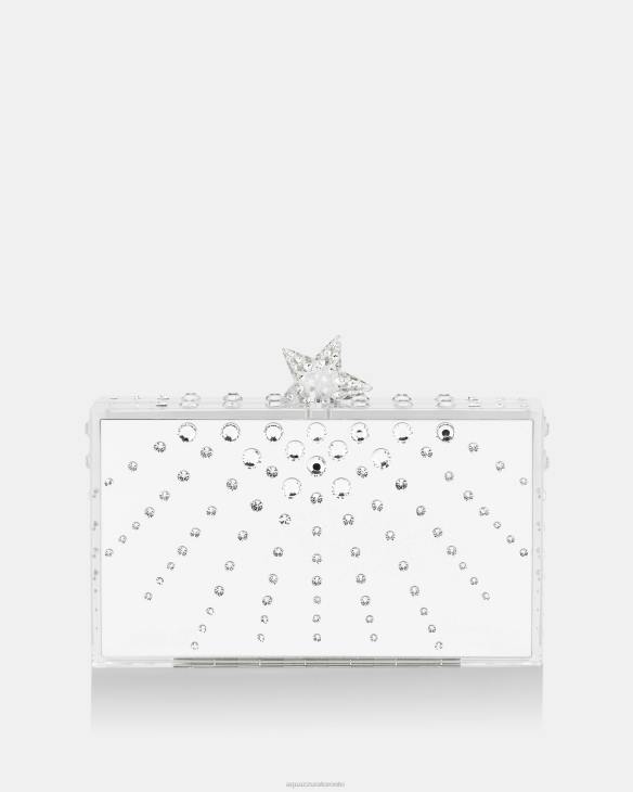 Aquazzura Starlight Clutch SILVER 8TLF339