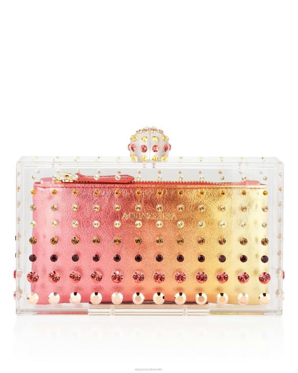 Aquazzura Tequila Clutch ORANGE 8TLF384