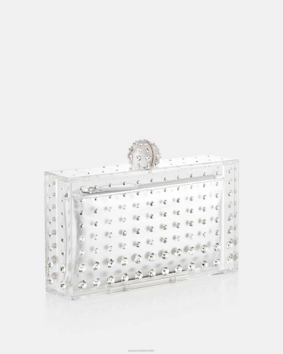 Aquazzura Tequila Clutch SILVER 8TLF331