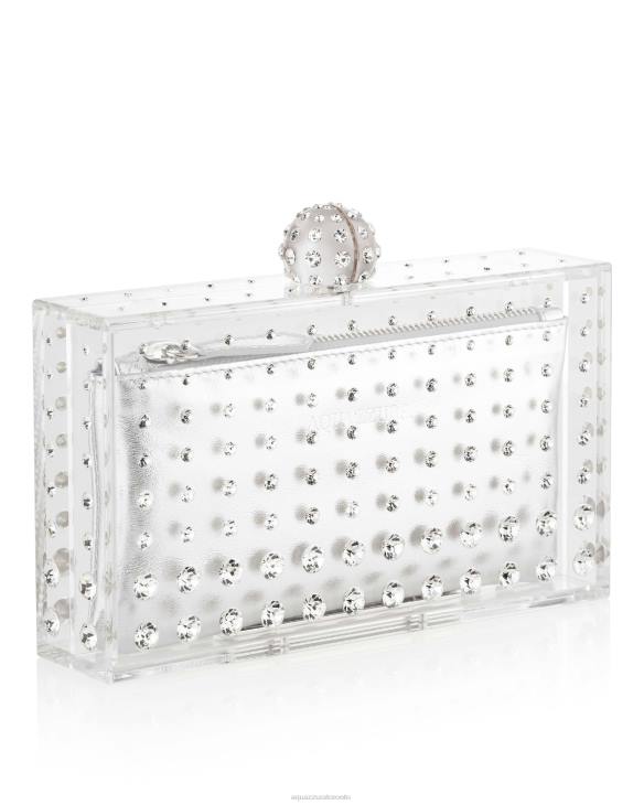 Aquazzura Tequila Clutch SILVER 8TLF331