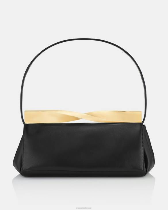 Aquazzura Twist Clutch BLACK 8TLF311