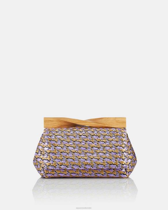 Aquazzura Wooden Mini Twist Clutch MULTICOLOR 8TLF399