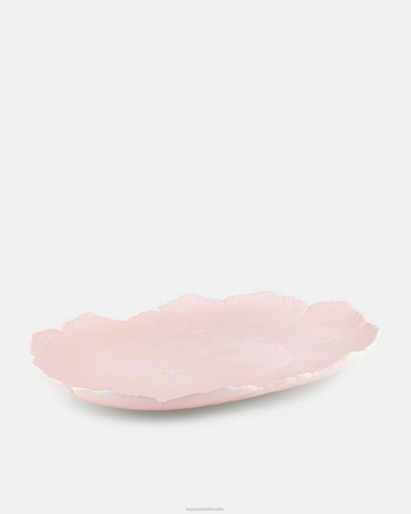 Aquazzura Cherry Blossom Oval Platter PINK 8TLF495