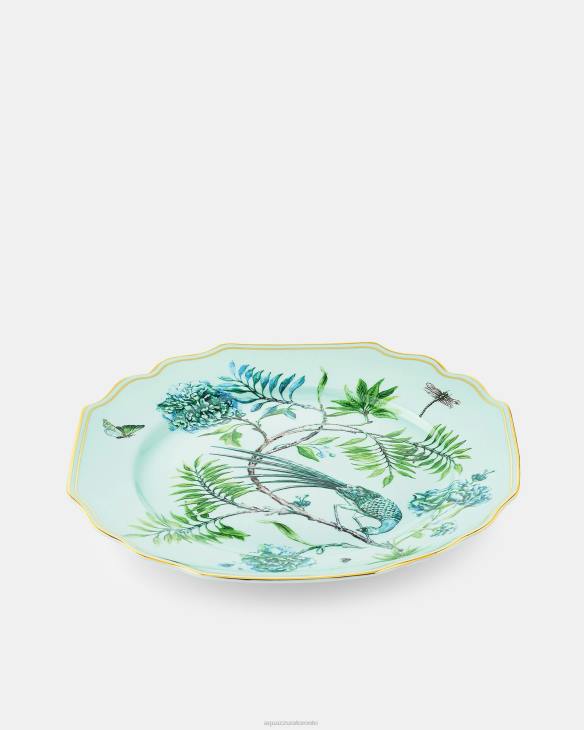 Aquazzura Secret Garden Dinner Plate GREEN 8TLF474