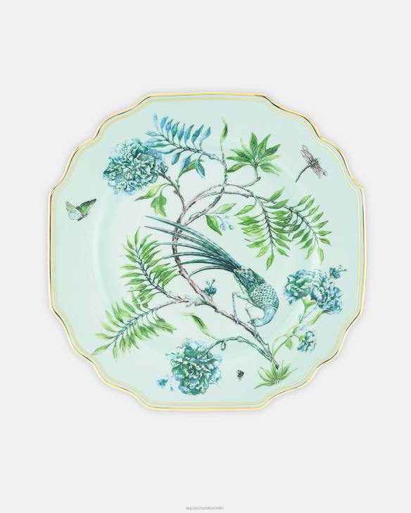 Aquazzura Secret Garden Dinner Plate GREEN 8TLF474