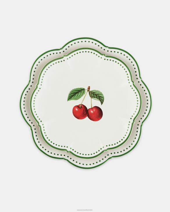 Aquazzura Tutti Frutti Dessert Plate GREEN 8TLF514