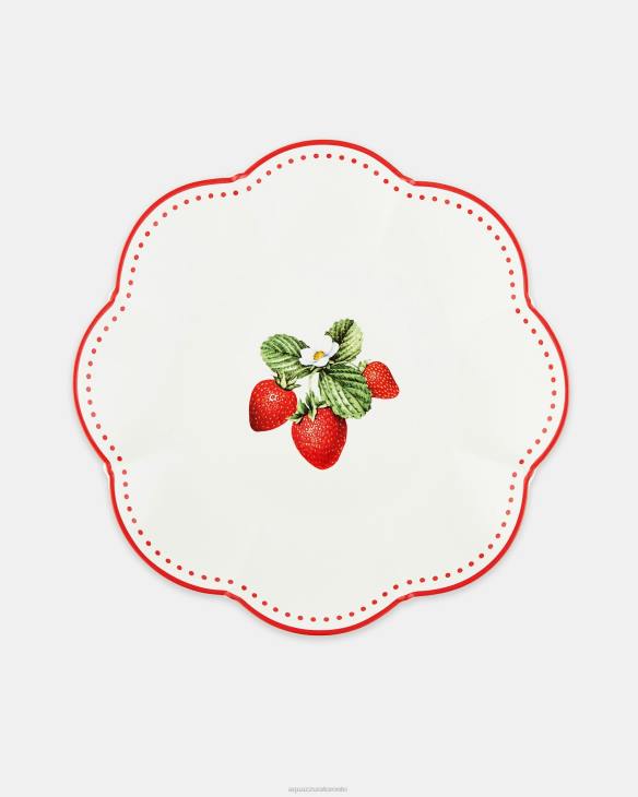 Aquazzura Tutti Frutti Dinner Plate RED 8TLF509