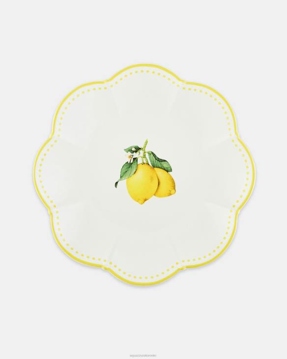 Aquazzura Tutti Frutti Dinner Plate YELLOW 8TLF513