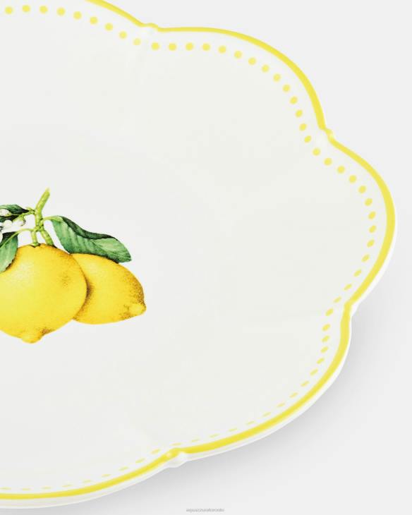 Aquazzura Tutti Frutti Dinner Plate YELLOW 8TLF513