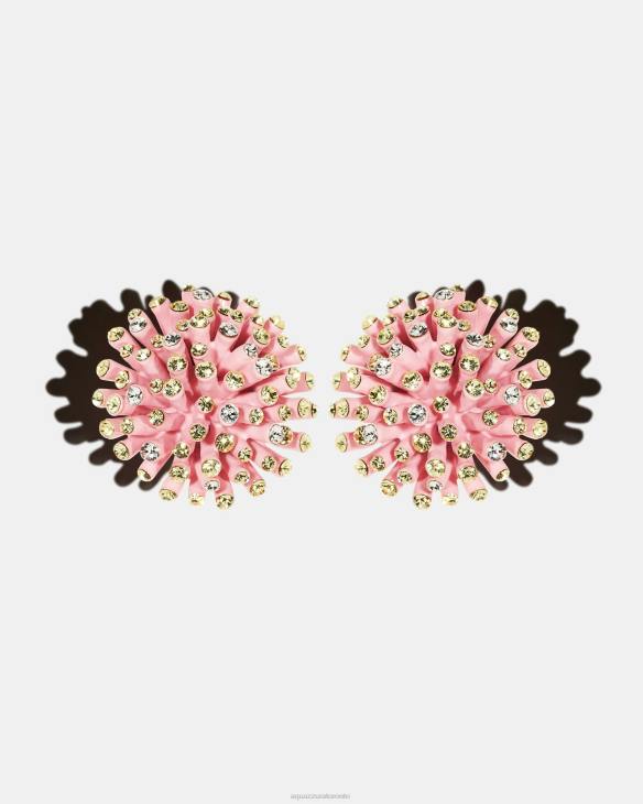 Aquazzura Anemone Earrings PINK 8TLF418