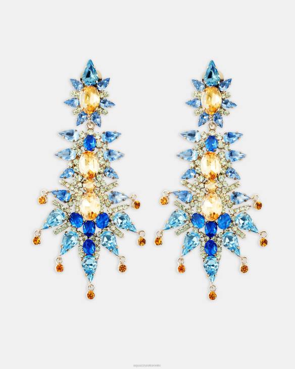 Aquazzura Aranka Earrings BLUE 8TLF343