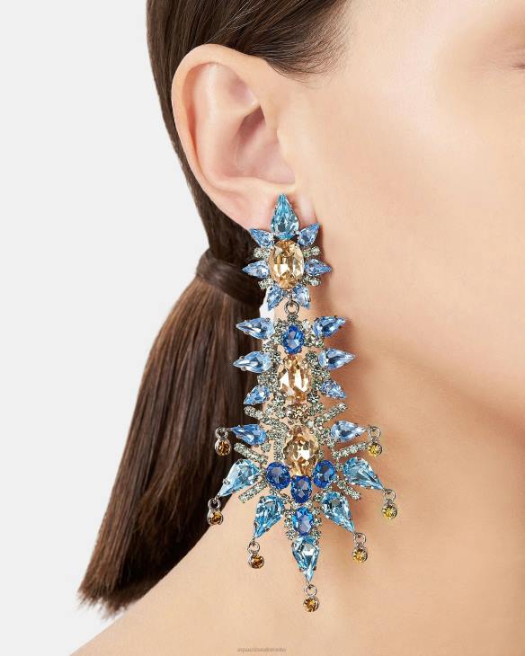 Aquazzura Aranka Earrings BLUE 8TLF343