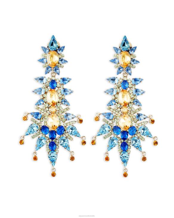 Aquazzura Aranka Earrings BLUE 8TLF343