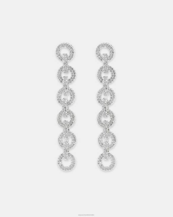 Aquazzura Love Link Earrings SILVER 8TLF324