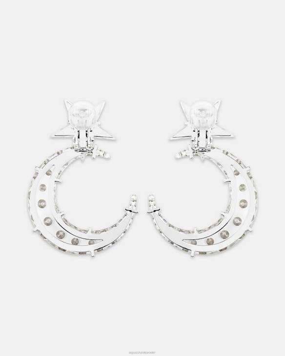 Aquazzura Moon Shine Earrings TRANSPARENT 8TLF442