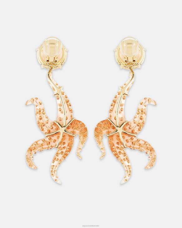 Aquazzura Starfish Earrings ORANGE 8TLF435