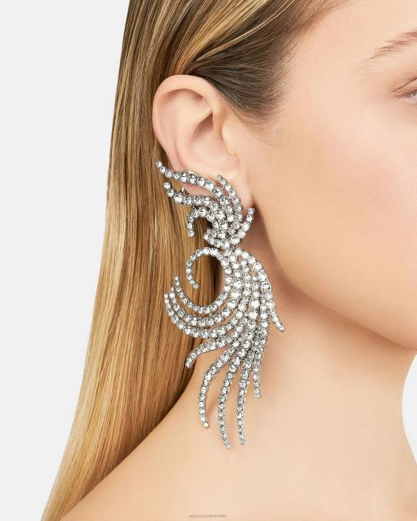 Aquazzura Sunshine Maxi Earrings SILVER 8TLF356