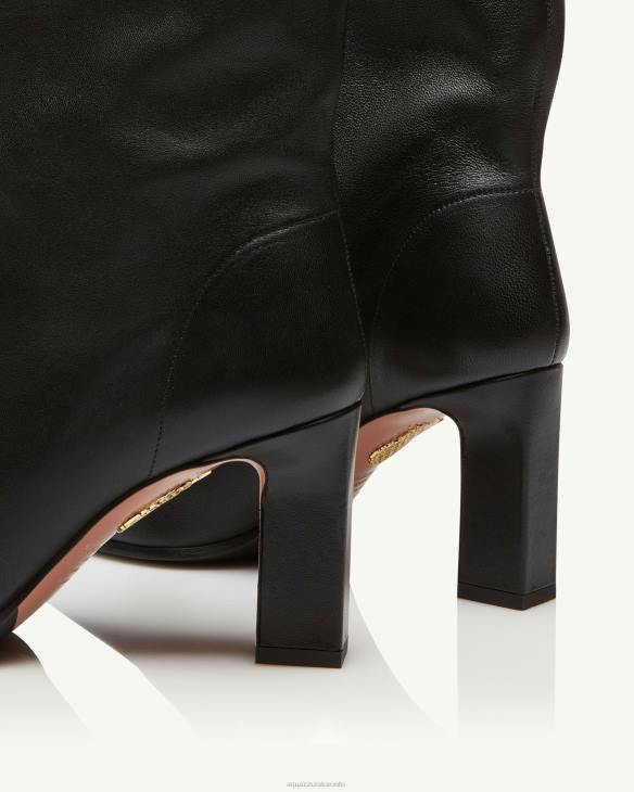 Aquazzura Manzoni Bootie 85 BLACK 8TLF298