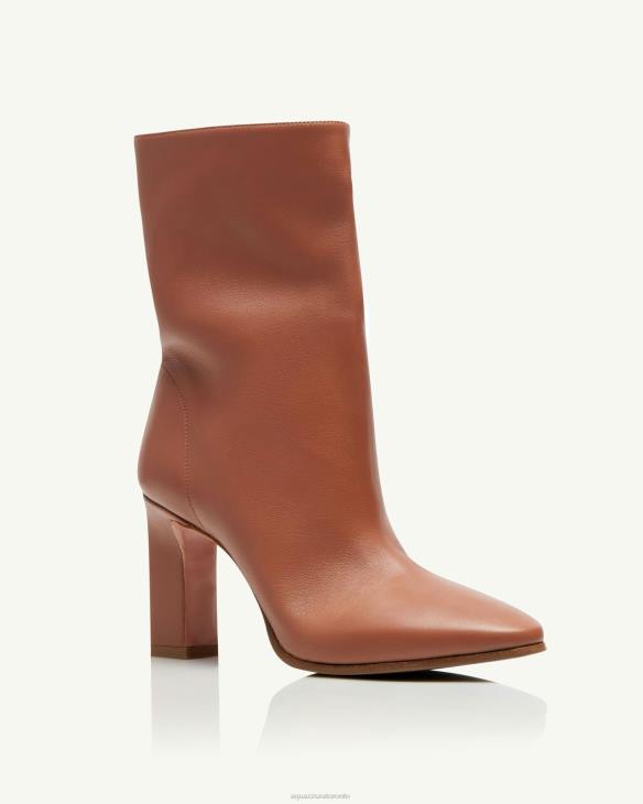 Aquazzura Manzoni Bootie 85 BROWN 8TLF297