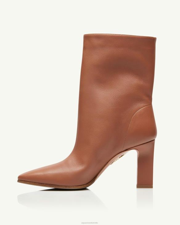 Aquazzura Manzoni Bootie 85 BROWN 8TLF297