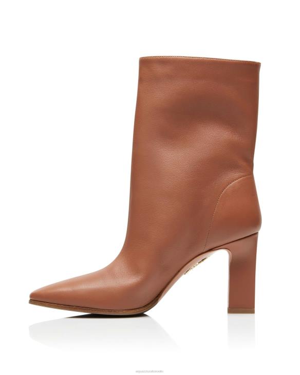 Aquazzura Manzoni Bootie 85 BROWN 8TLF297