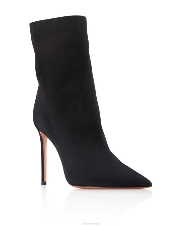 Aquazzura Matignon Bootie 105 BLACK 8TLF292