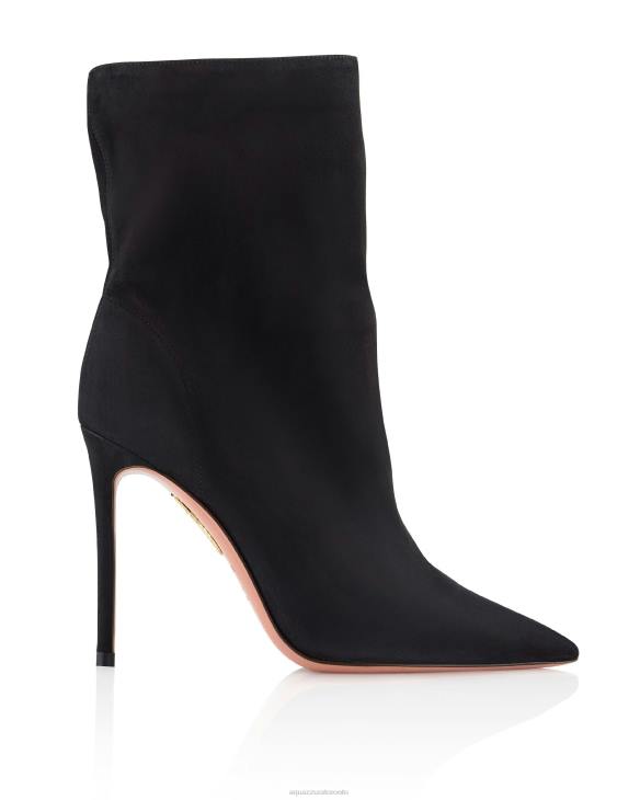 Aquazzura Matignon Bootie 105 BLACK 8TLF292