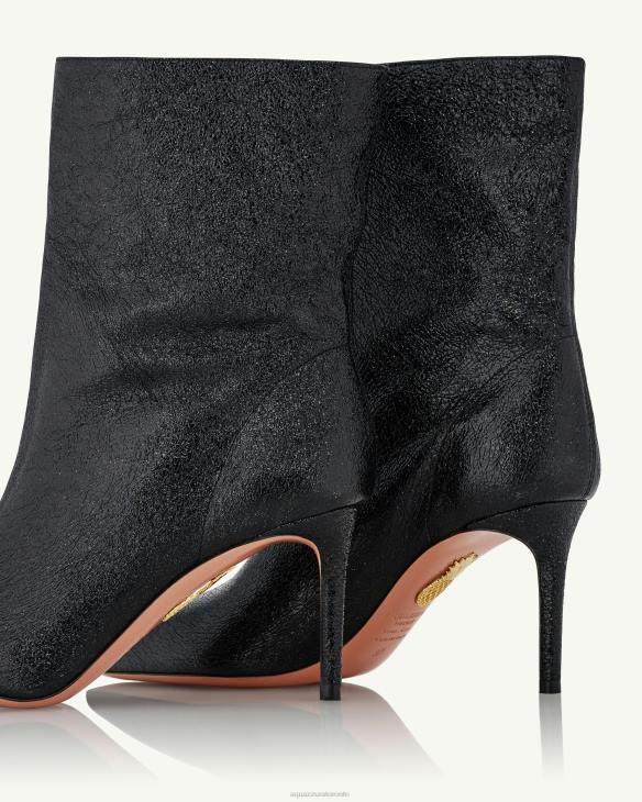 Aquazzura Matignon Bootie 75 BLACK 8TLF293