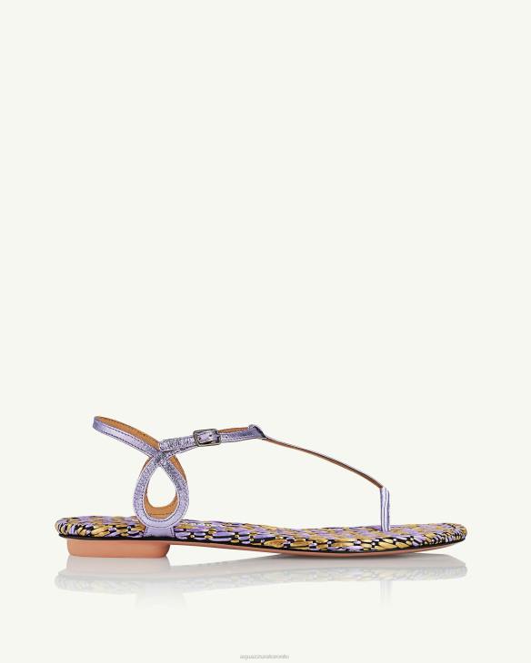 Aquazzura Almost Bare Sandal Flat LILAC 8TLF146