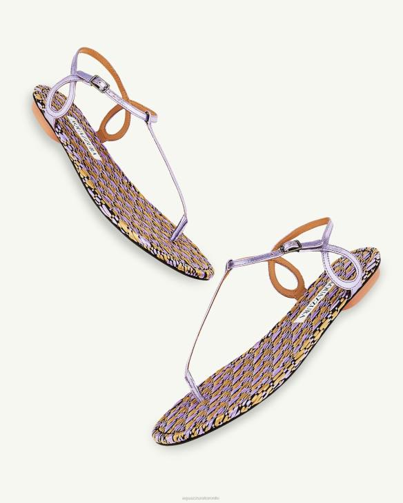 Aquazzura Almost Bare Sandal Flat LILAC 8TLF146