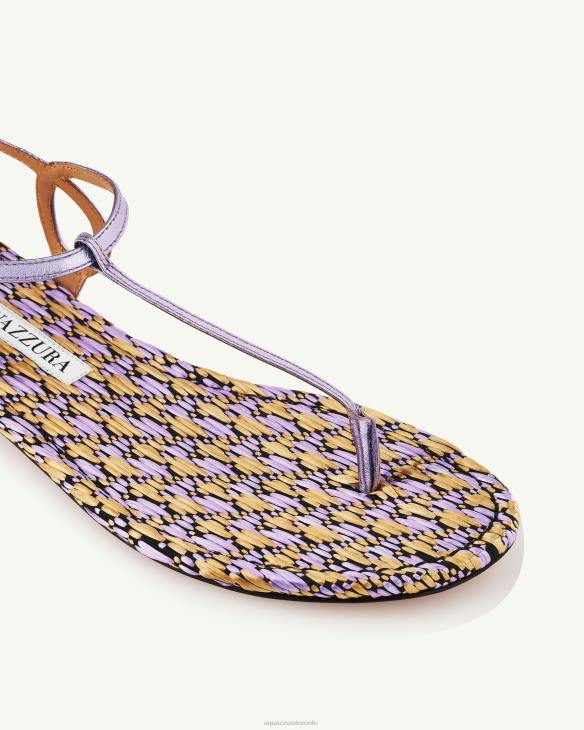 Aquazzura Almost Bare Sandal Flat LILAC 8TLF146