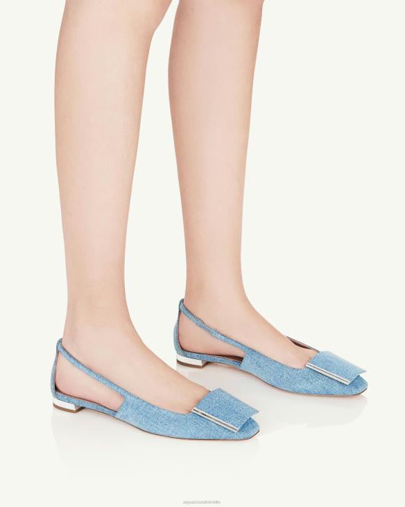 Aquazzura Shibuya Flat BLUE 8TLF252