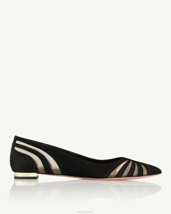 Aquazzura The Spy Flat BLACK 8TLF271