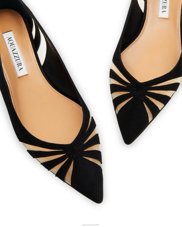 Aquazzura The Spy Flat BLACK 8TLF271