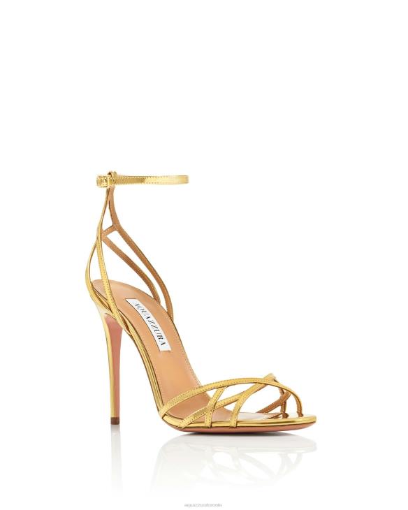 Aquazzura All I Want Sandal 105 GOLD 8TLF68