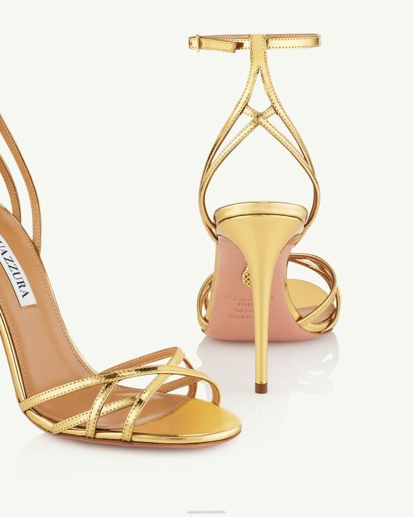 Aquazzura All I Want Sandal 105 GOLD 8TLF68