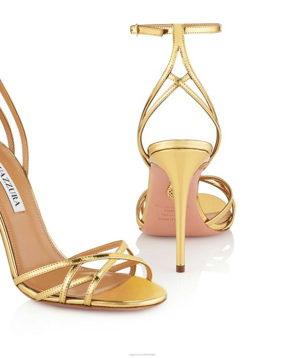 Aquazzura All I Want Sandal 105 GOLD 8TLF68