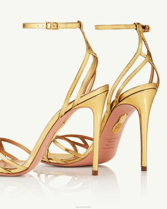 Aquazzura All I Want Sandal 105 GOLD 8TLF68